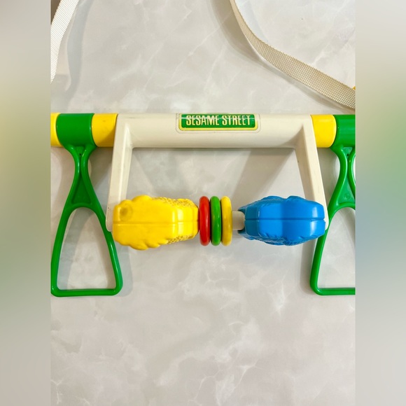 Vintage Sesame Street Baby Crib Toy Big Bird, Cookie Monster - Picture 4 of 5